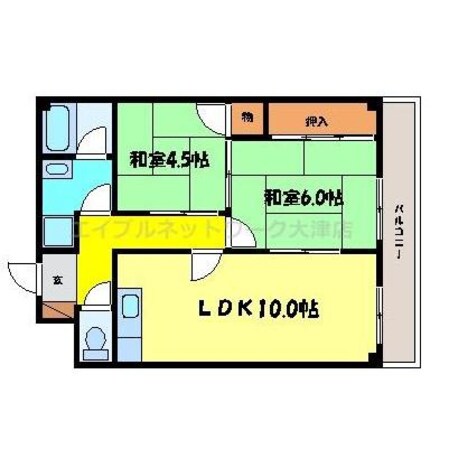 大津京駅 徒歩22分 1-1階の物件間取画像